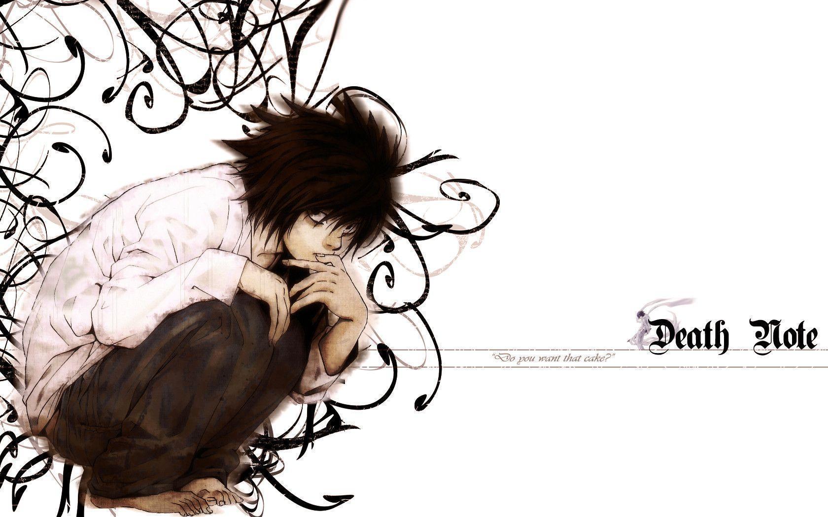 Death Note, L WALLPAPER by OriJuice