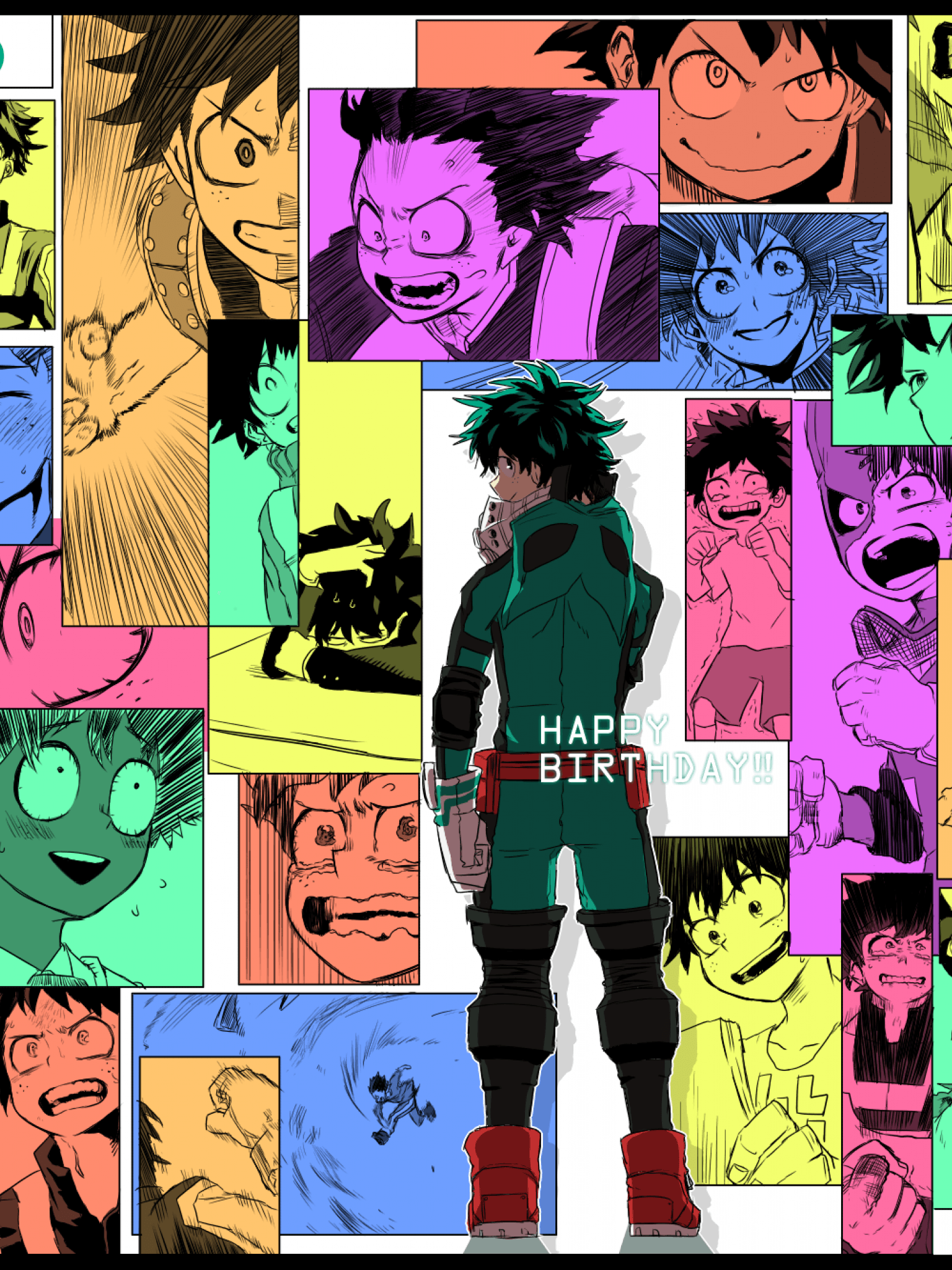 Izuku Midoriya Happy Birthday Retina iPad