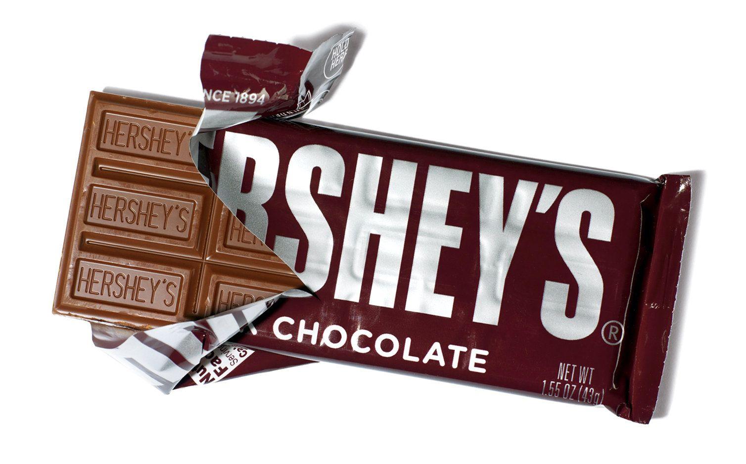 A Hershey’s Milk Chocolate bar contains 9 mg of caffeine per serving