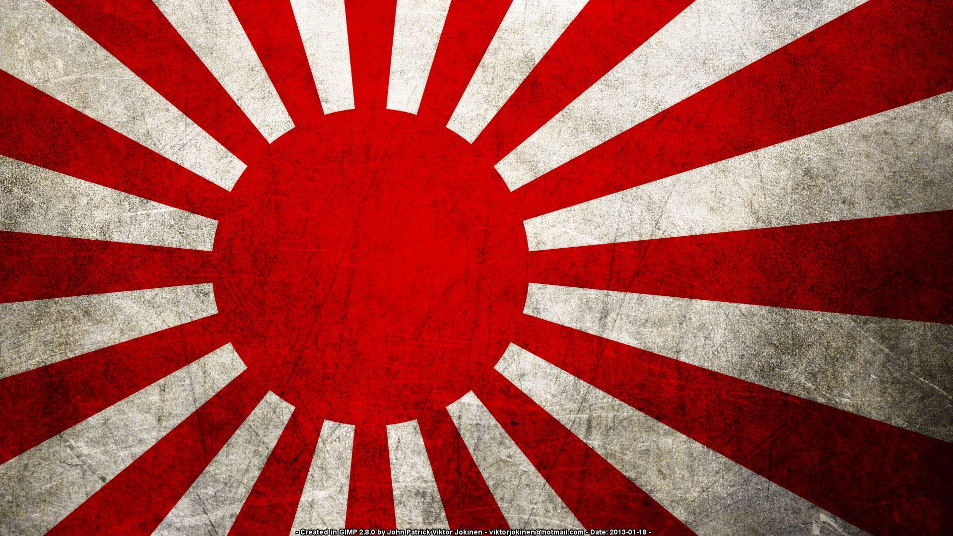 Japan Rising Sun Flag HD Wallpapers