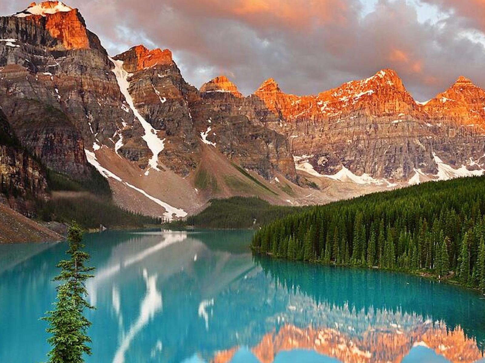 Download Wallpapers Moraine, Moraine Lake, Valley of The