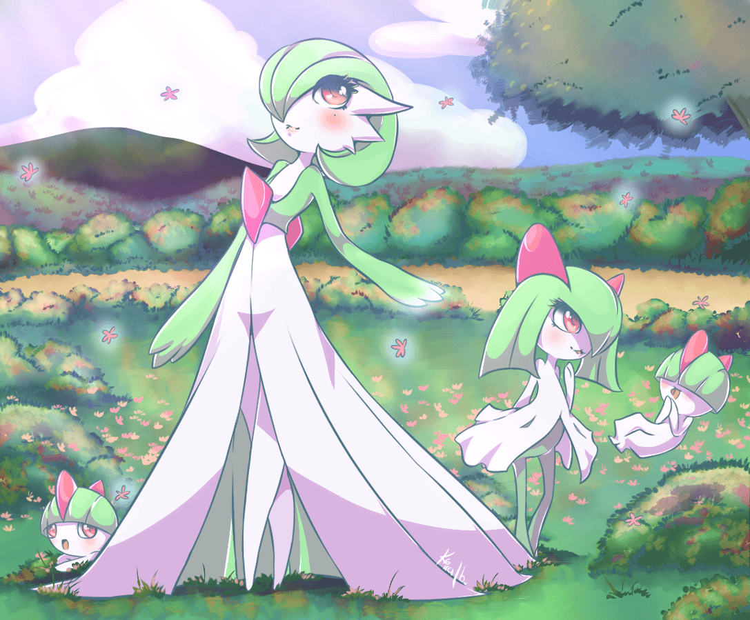 Pokemon Gardevoir, Kirlia and Ralts Source: www.facebook