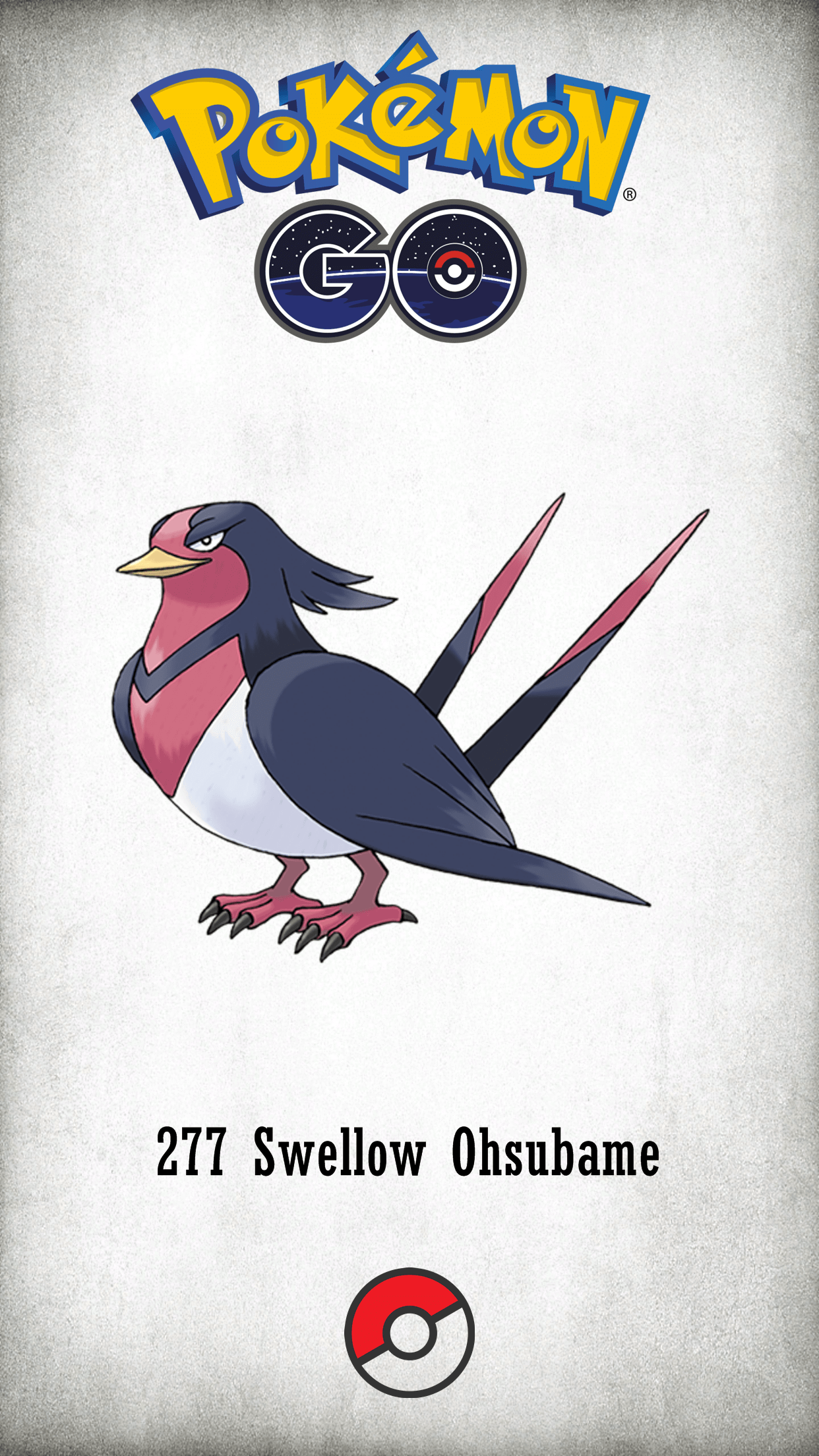 277 Character Swellow Ohsubame