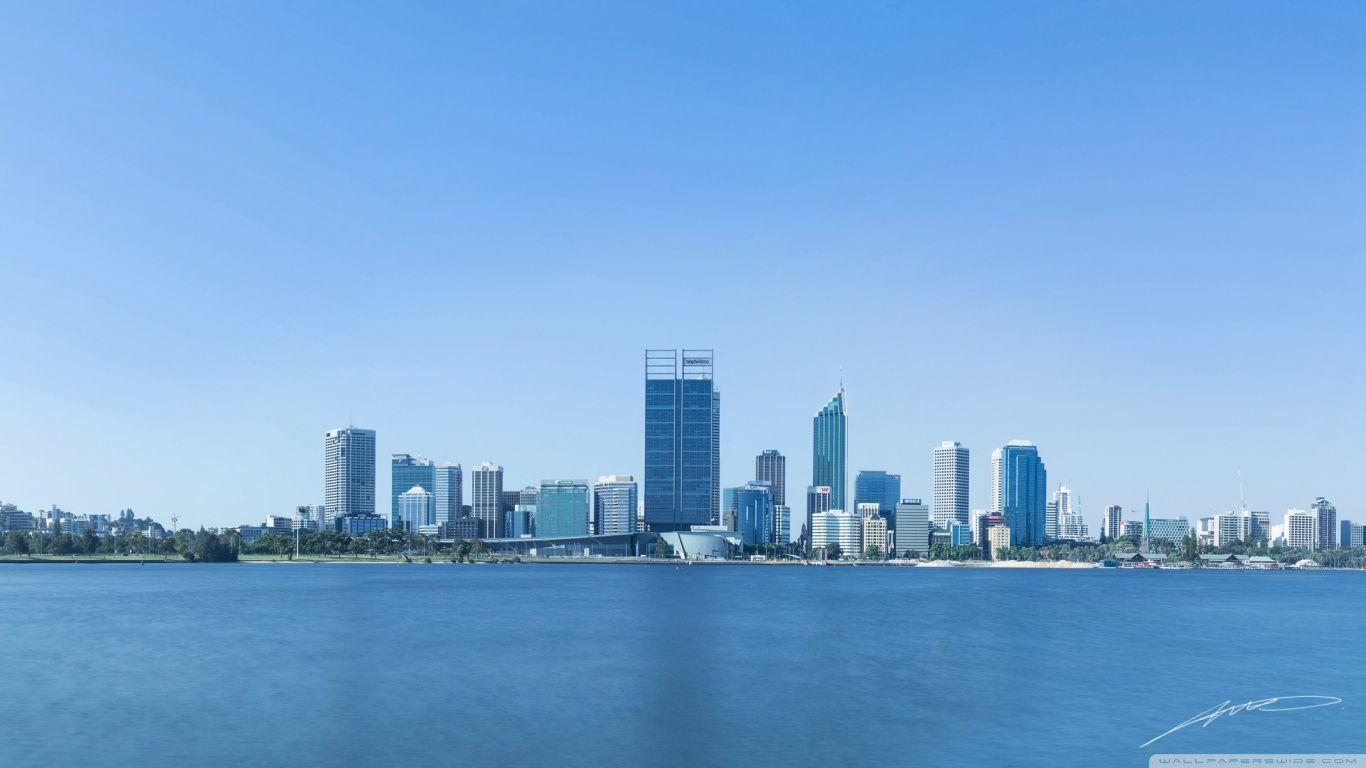 Perth City Panorama HD desktop wallpapers : Widescreen : High