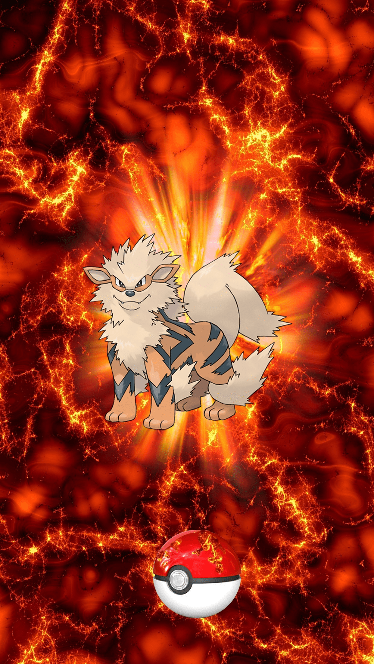 059 Fire Pokeball Arcanine Windie Growlithe