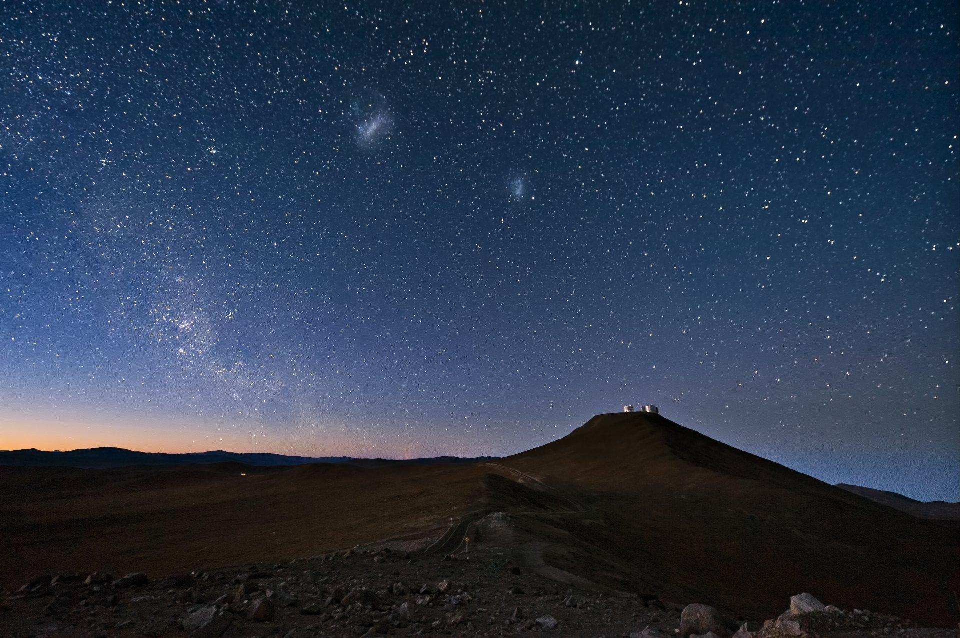 atacama desert chile sky night star magellanic cloud milky way HD