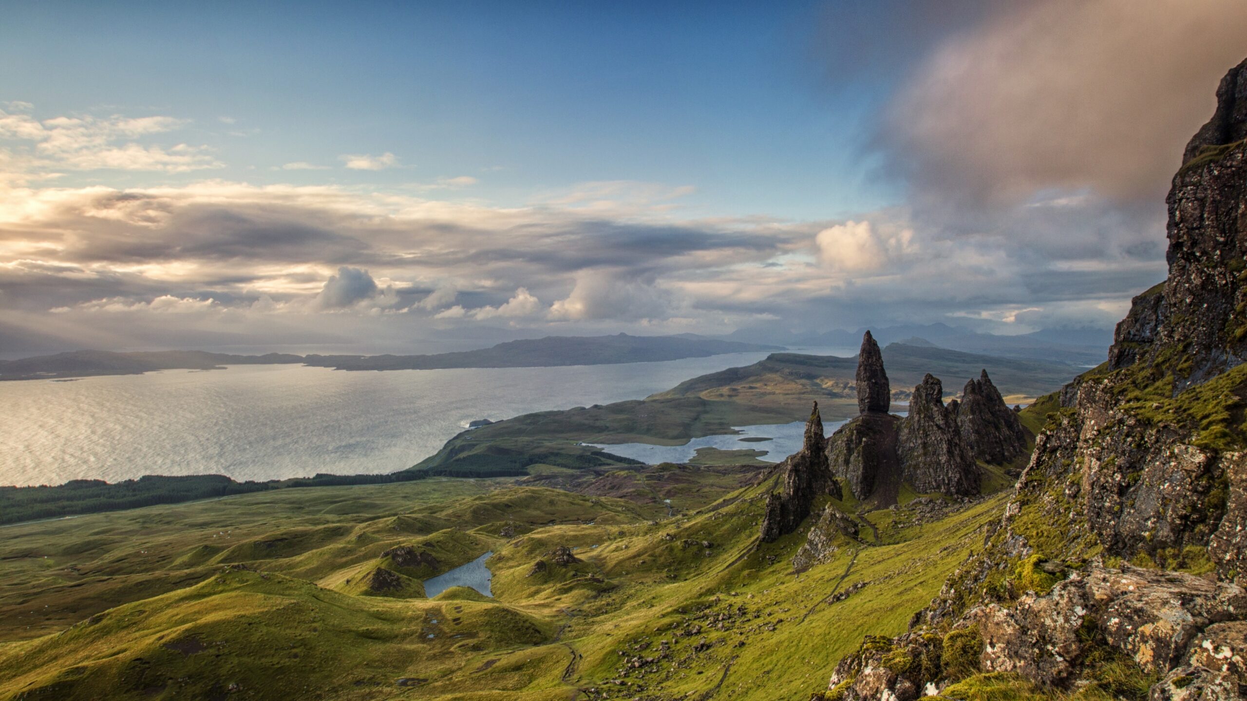 Wallpapers Isle of Skye, Scotland, Europe, nature, mountains, sky, 4k