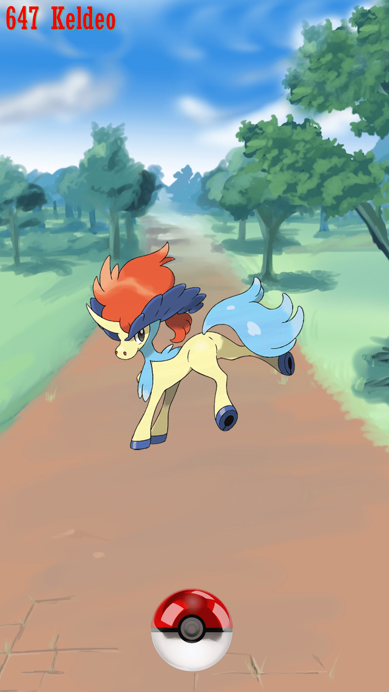 647 Street Pokeball Keldeo