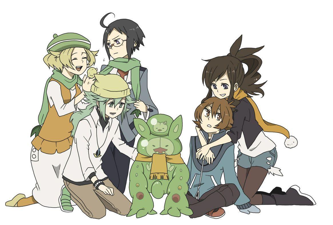 N & Touya & Touko & Cheren & Bianca & Solosis & Reuniclus