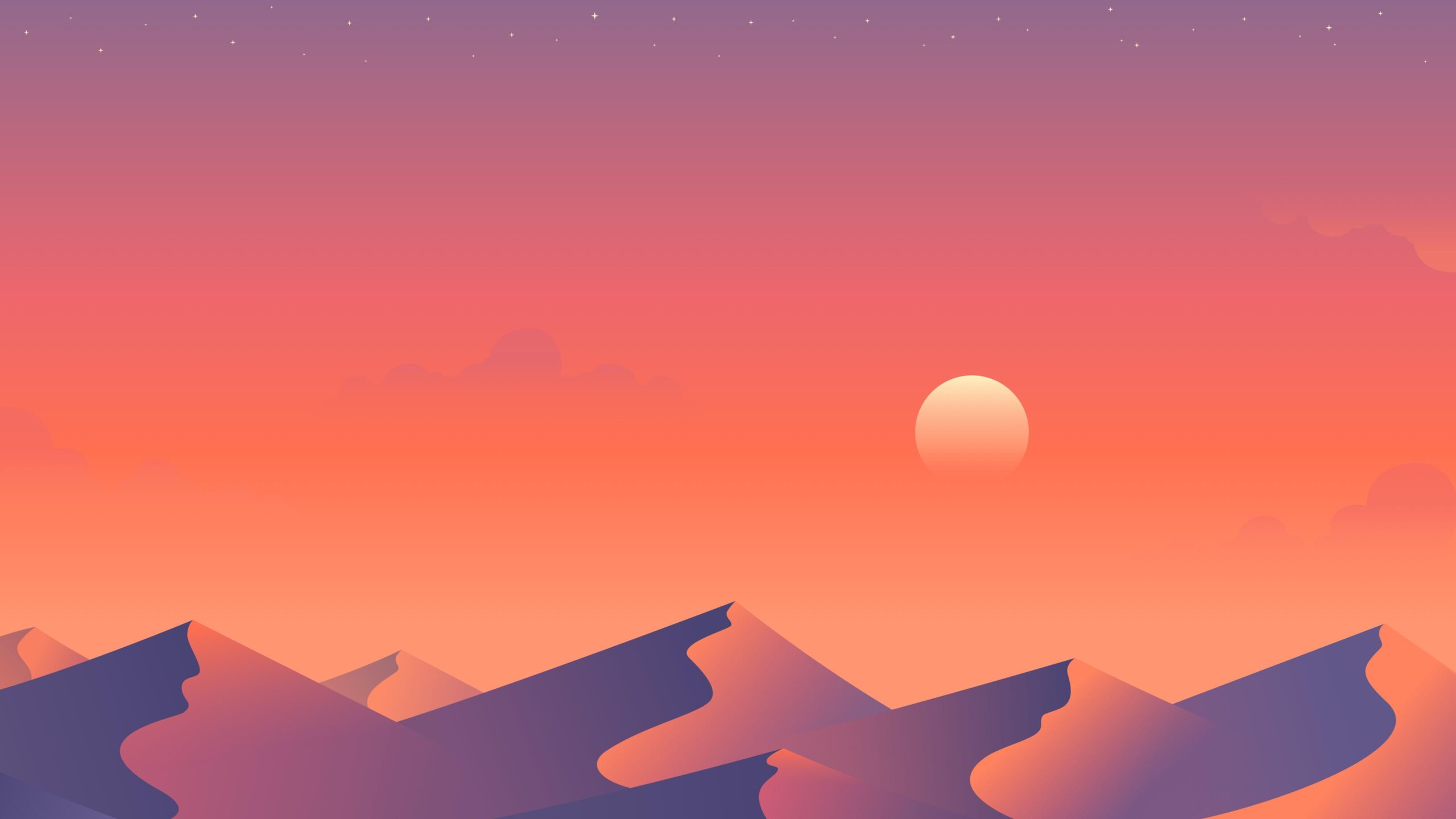 Download wallpaper: Illustration: Desert nights 2