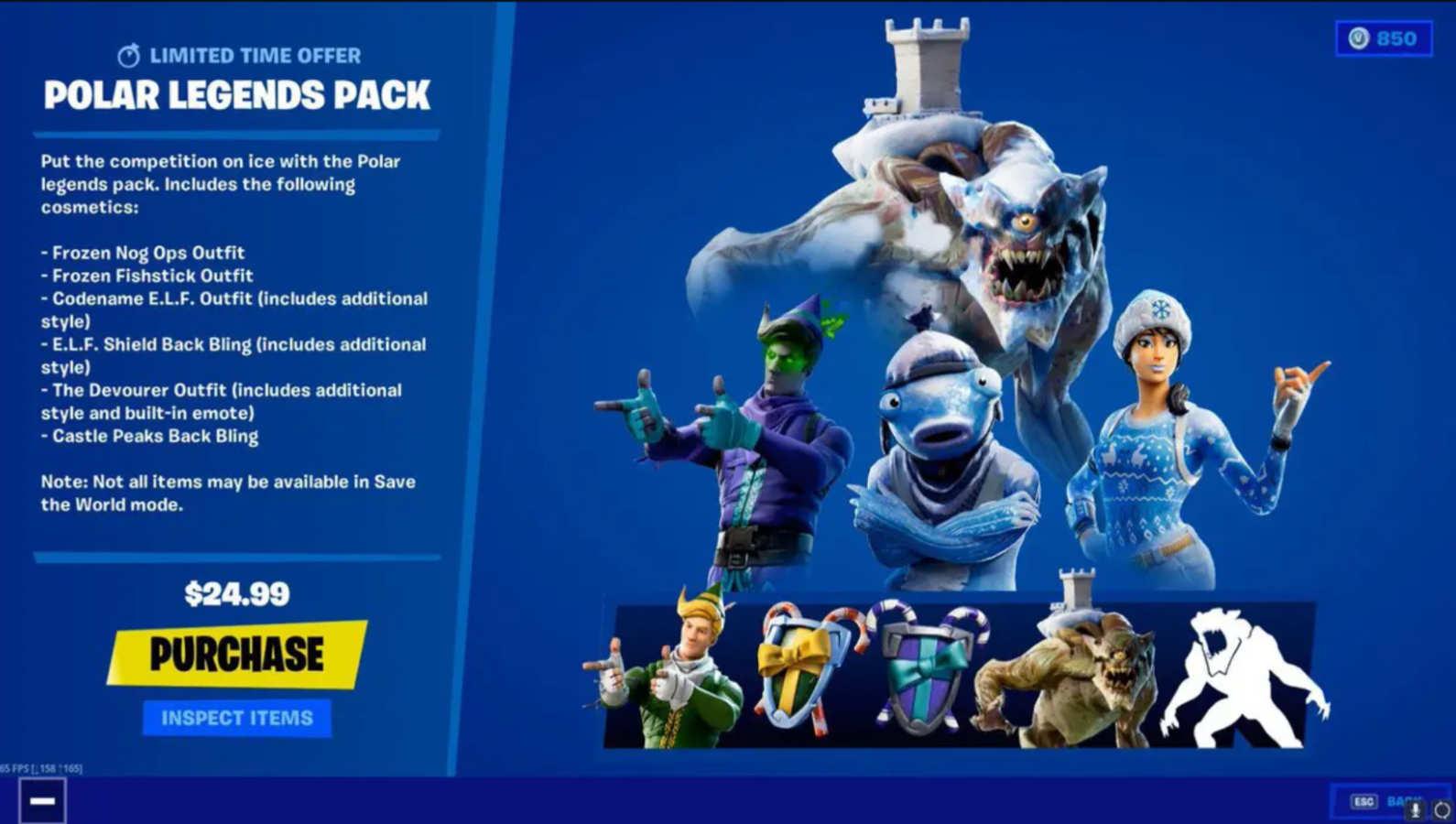 Fortnite bundle leak includes incredible Polar Peak monster