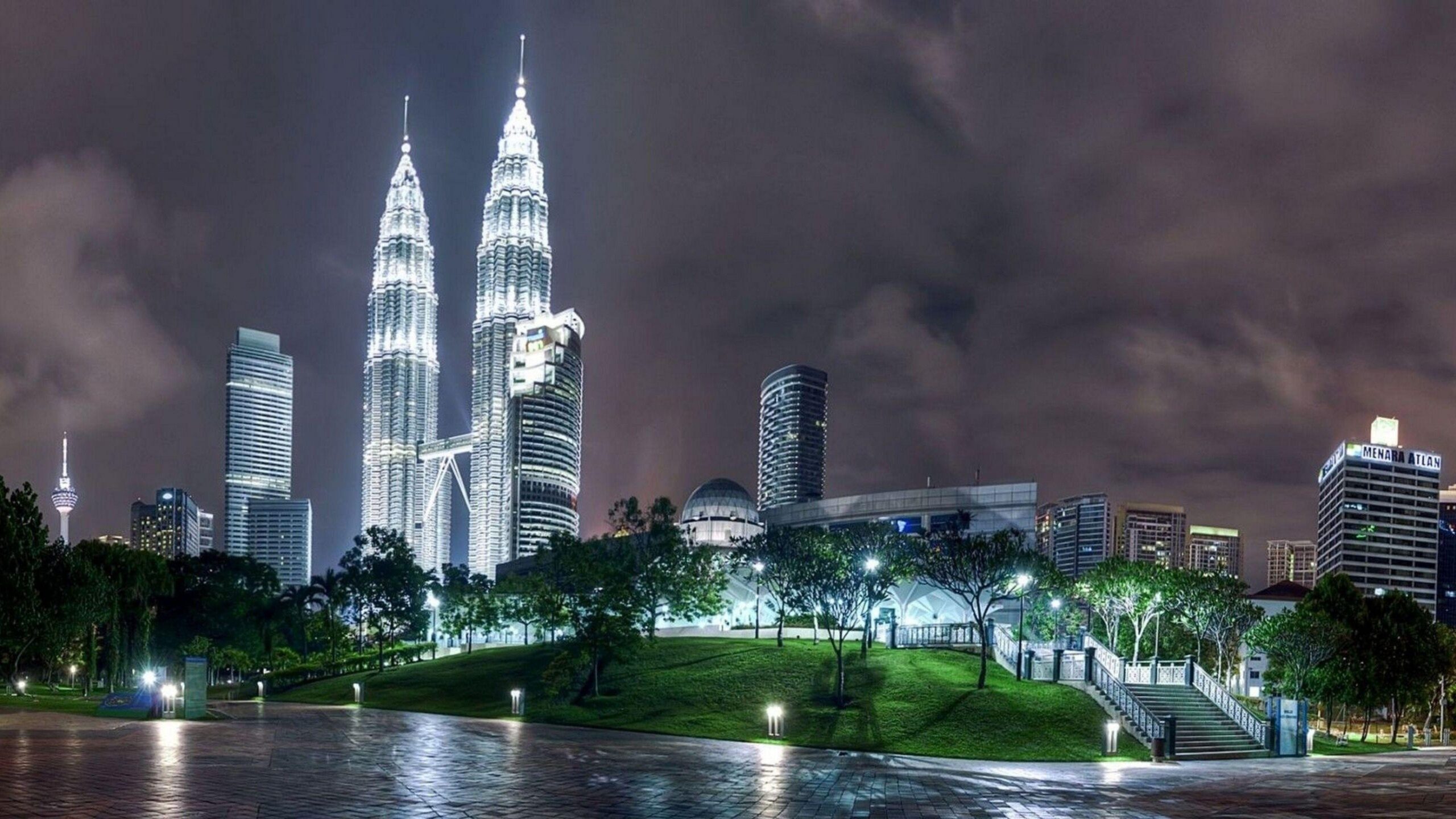 Download Wallpapers Kuala lumpur, Malaysia, Night