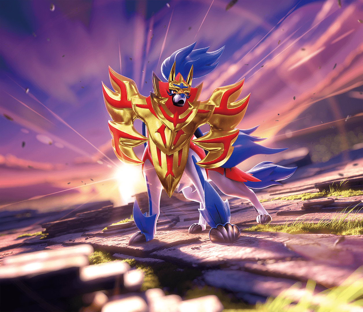 Legendary Pokemon Zamazenta wallpapers from the TCG set