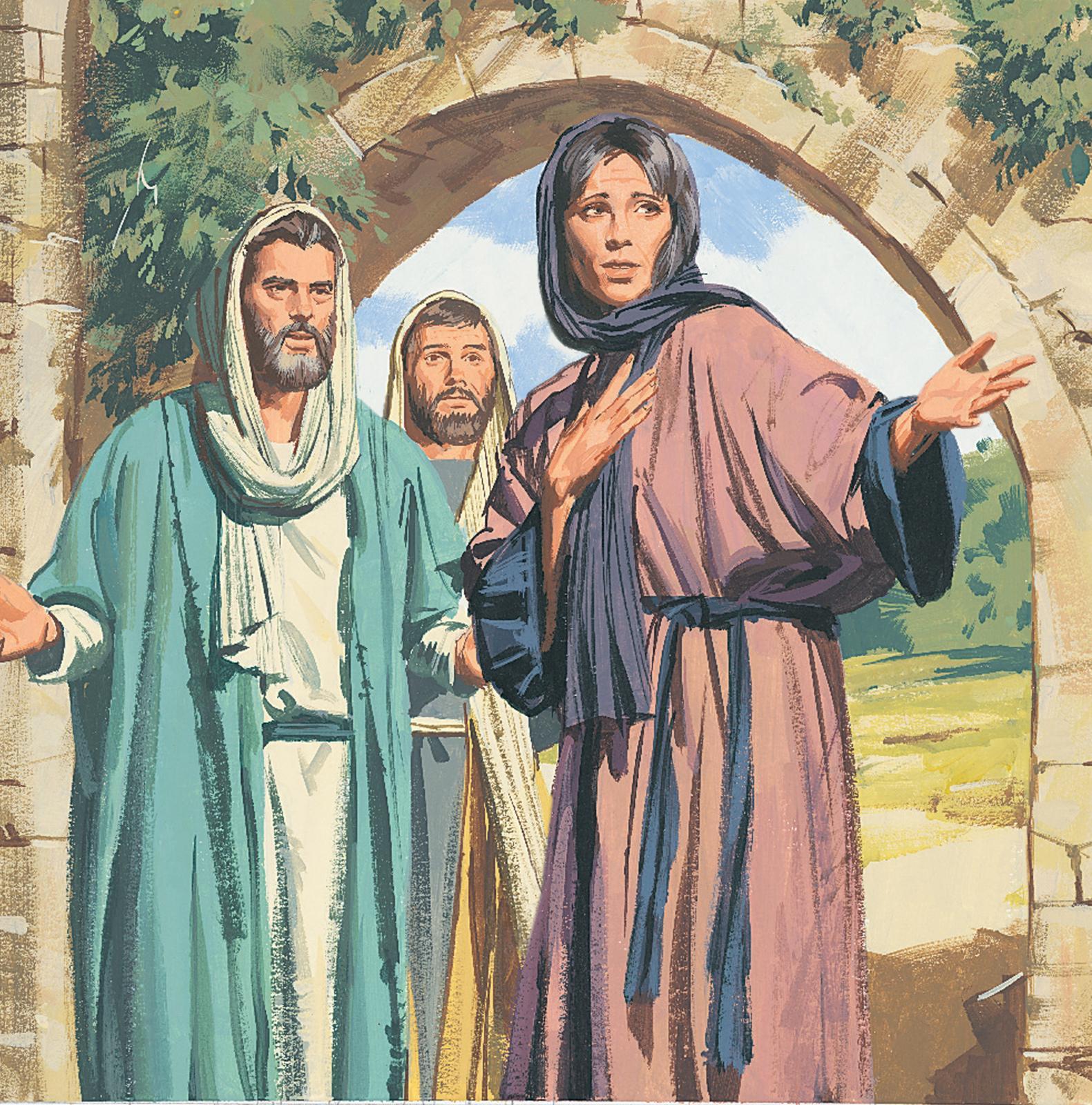 An Illustration of Mary, Peter, and John