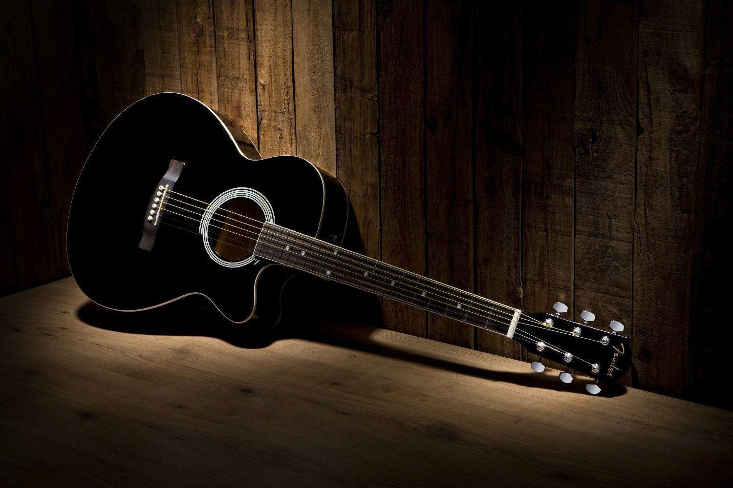 Download Black Acoustic Guitar Wallpapers