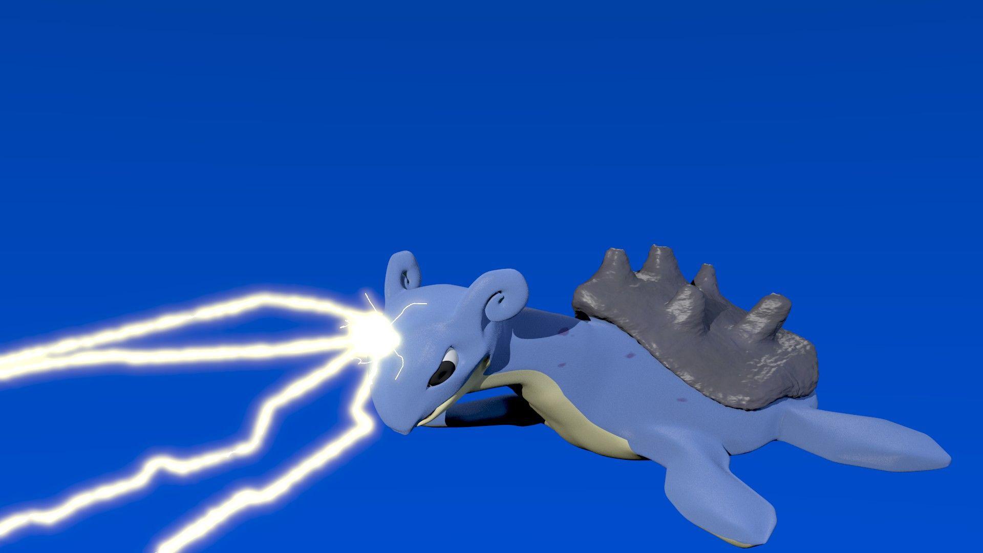 Lapras Used Thunderbolt by alewism