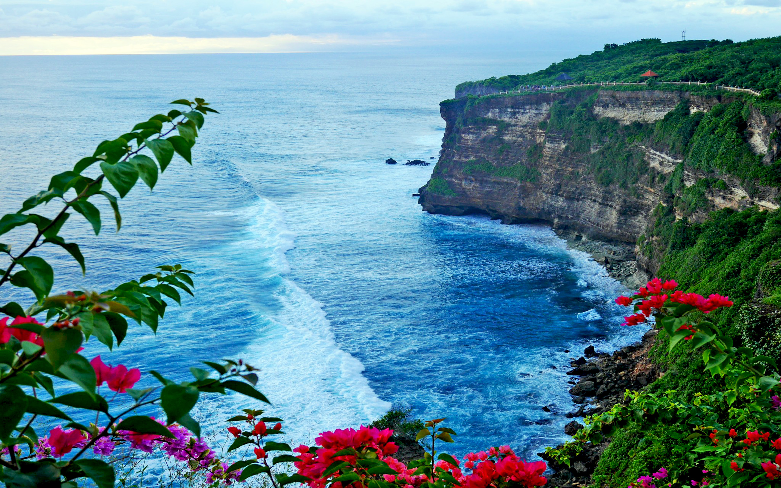 Sea Coast Pura Luhur Uluwatu Temple In Bali Indonesia Hd Wallpapers