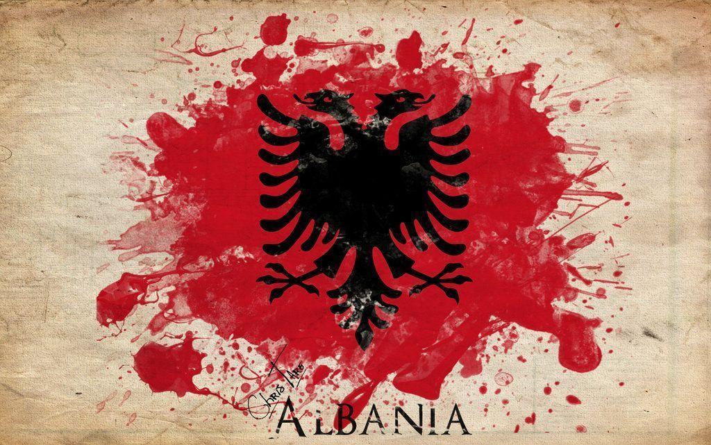 Albania Kosova Typography Map by ChR1sAlbo