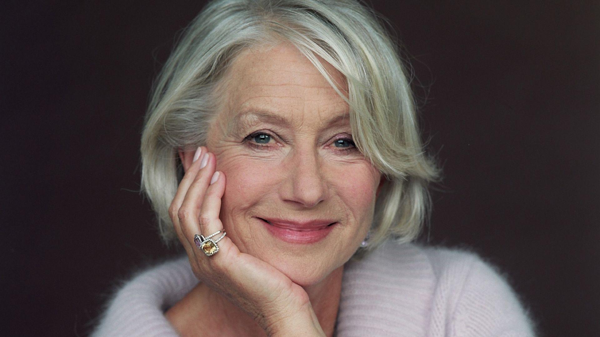 Download Wallpapers Helen mirren, Actress, Face, Smile