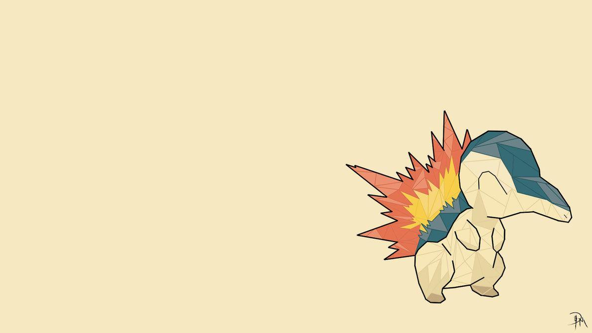 Cyndaquil Geometric Wallpapers Art by PotatMash