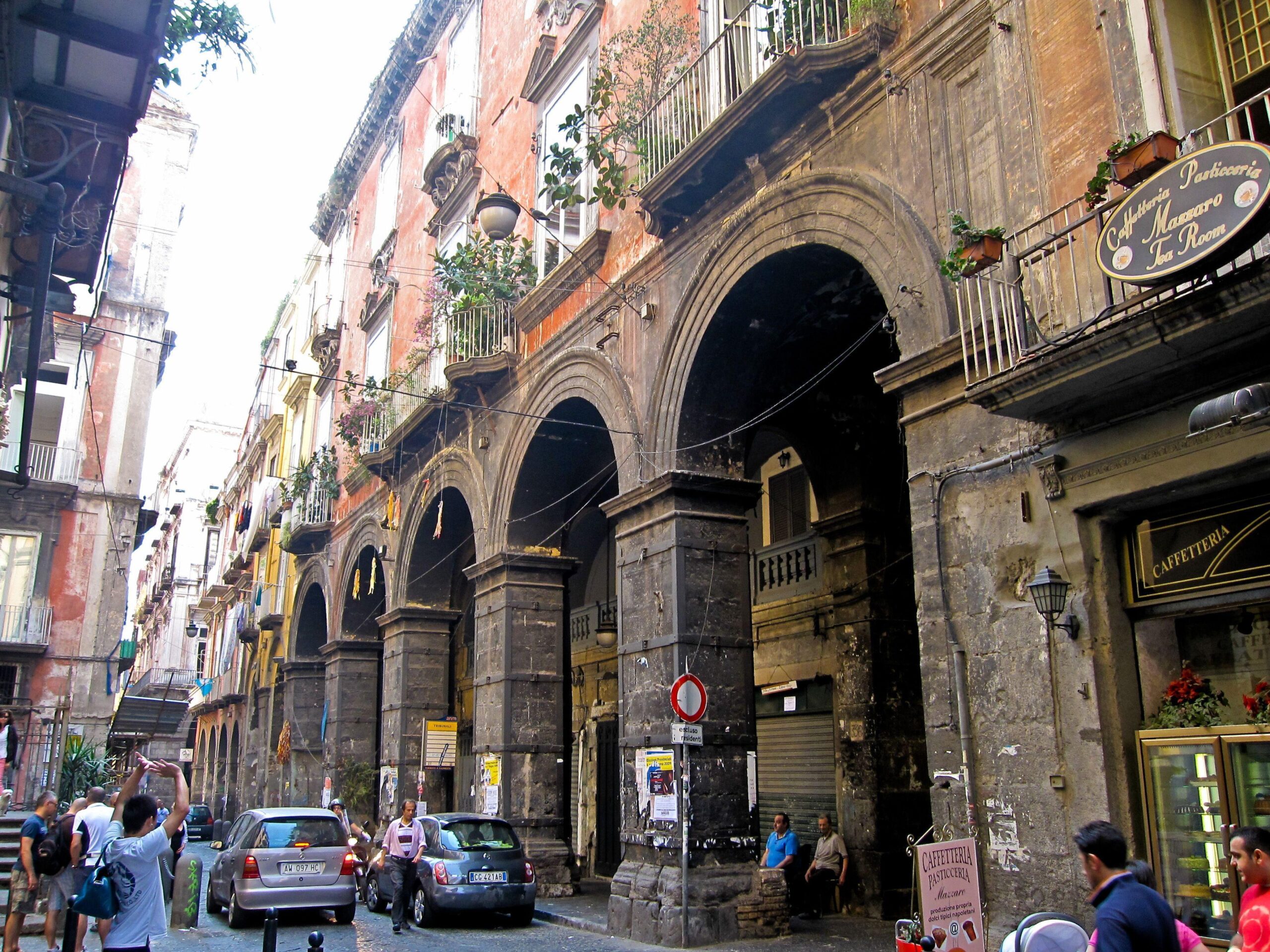 A walk through the ancient streets in Naples, Italy wallpapers and