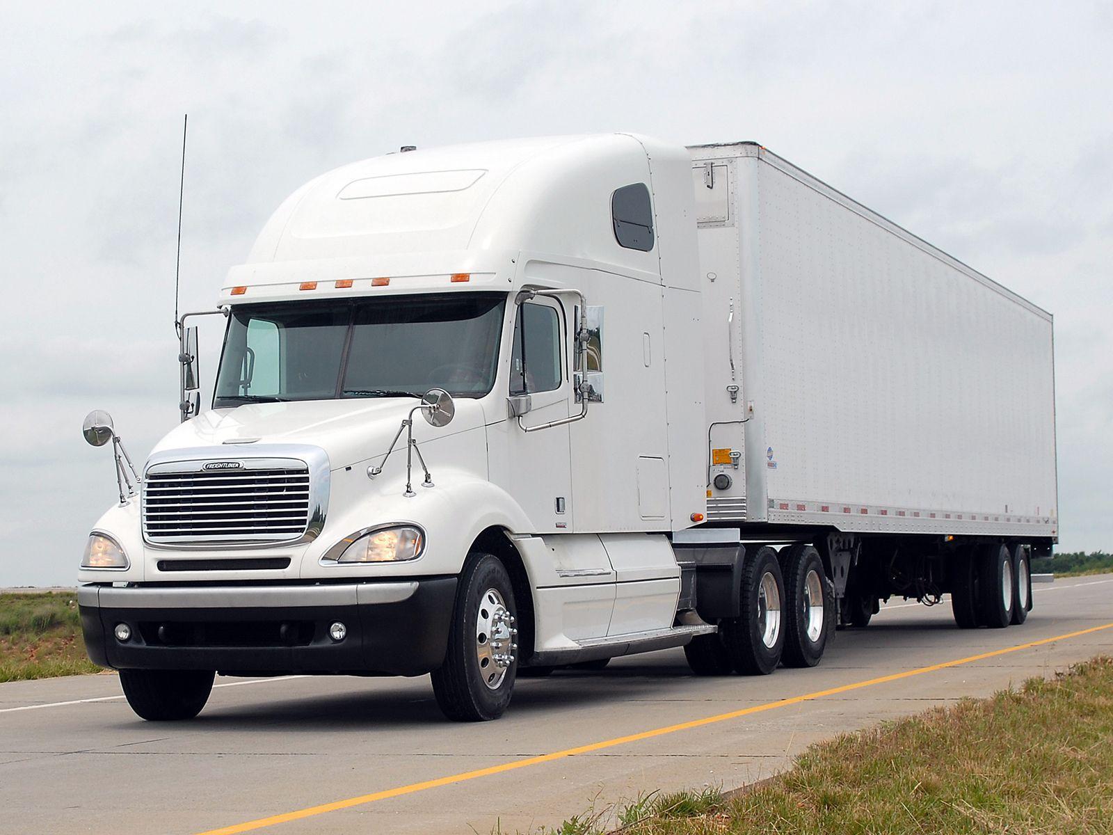 2000 Freightliner Columbia Raised Roof semi tractor wallpapers