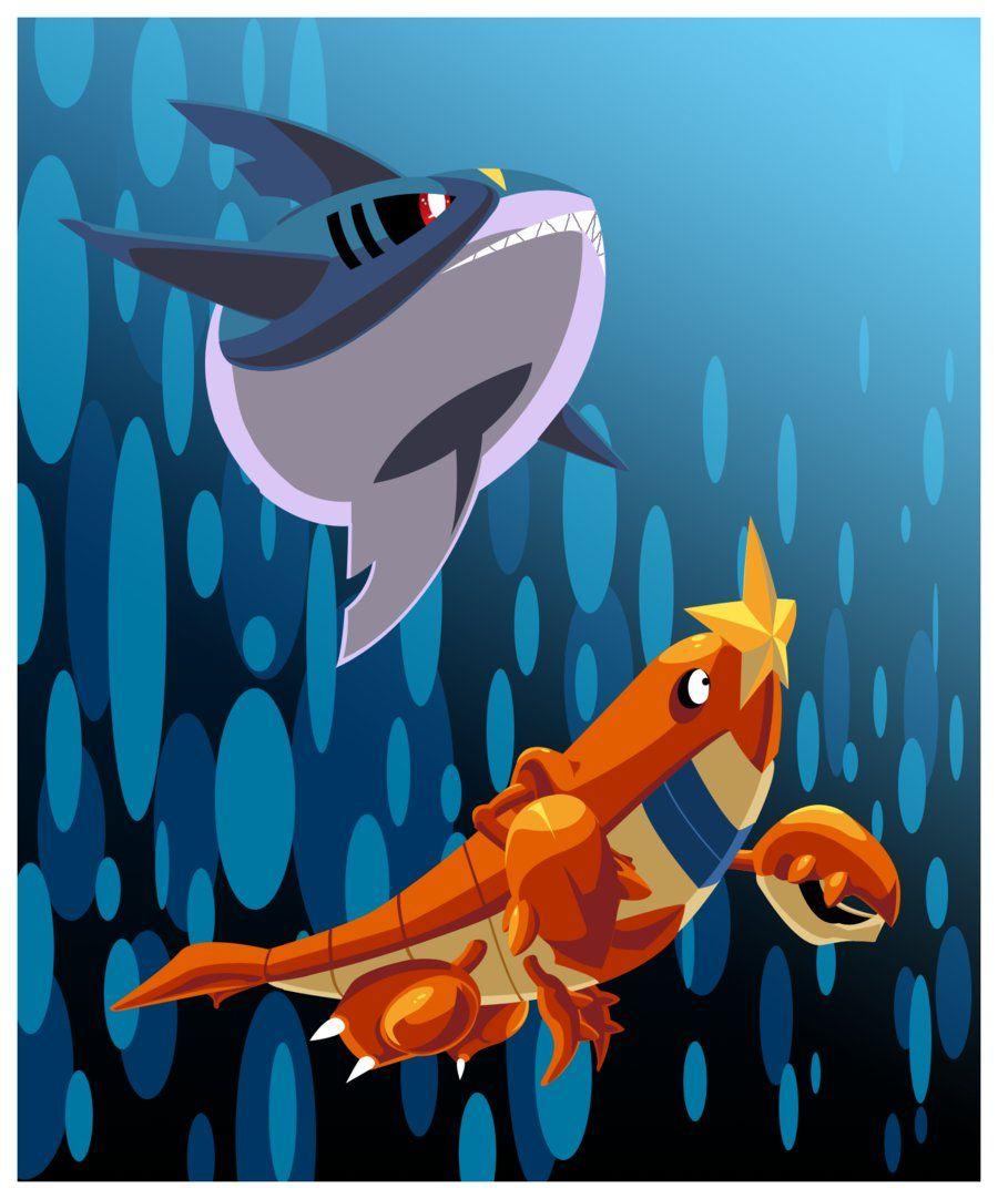 COMBO: Sharpedo And Crawdaunt by ShadowOverlordXDZ