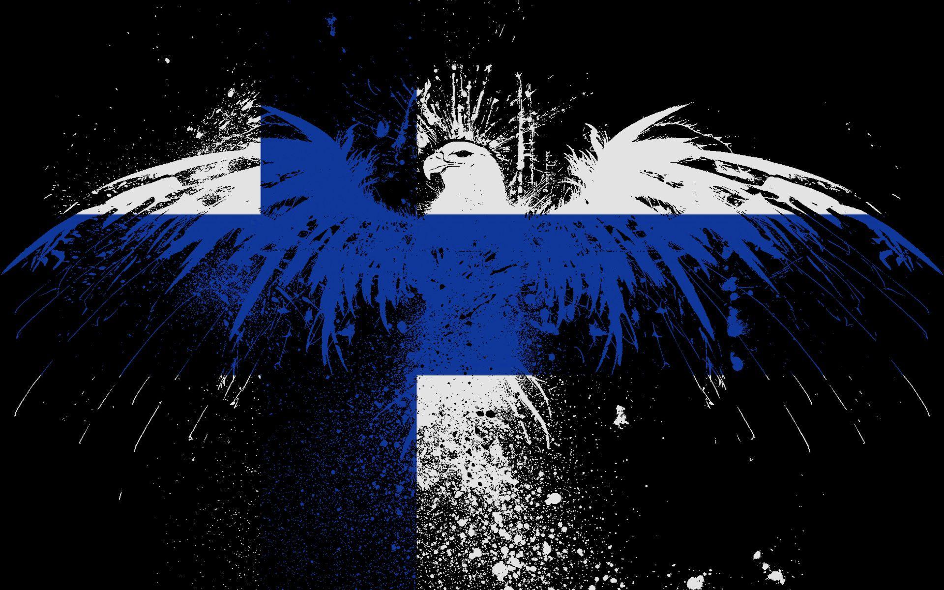 eagles, flags, Finland :: Wallpapers