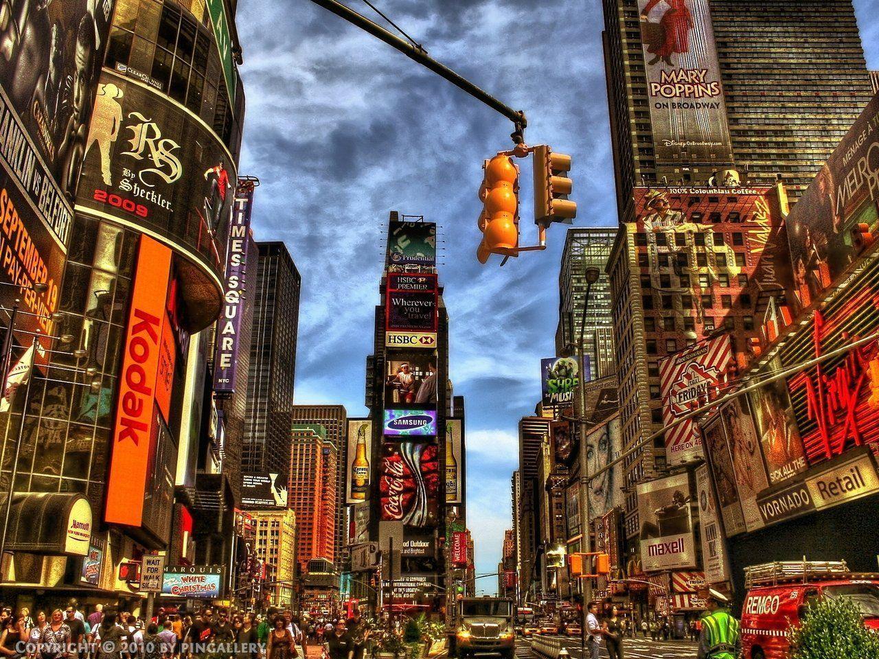 Image For > Times Square Wallpapers Black And White