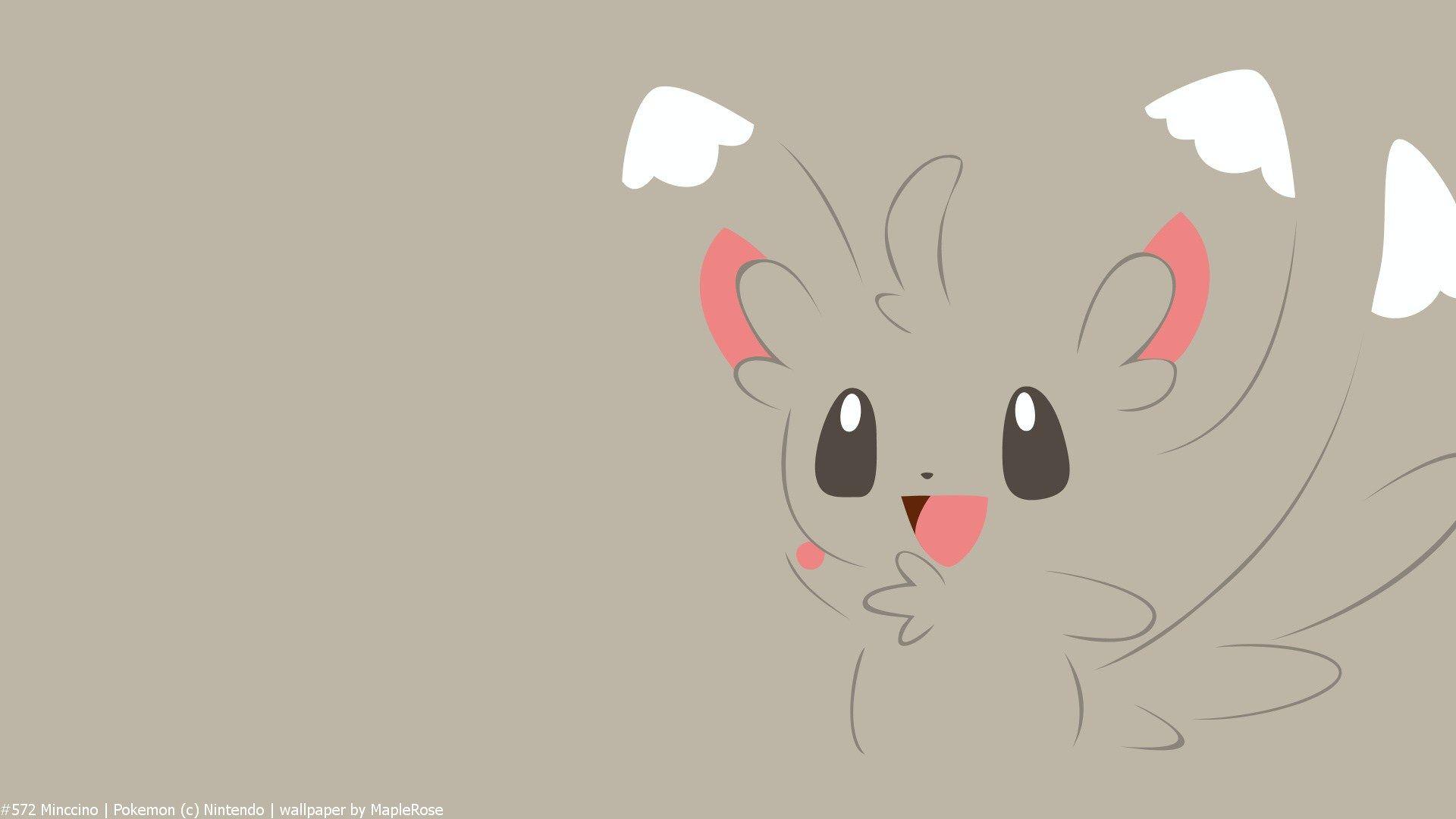 Minccino, Minimal, Pokemon, Pokemon Generation V HD Wallpapers