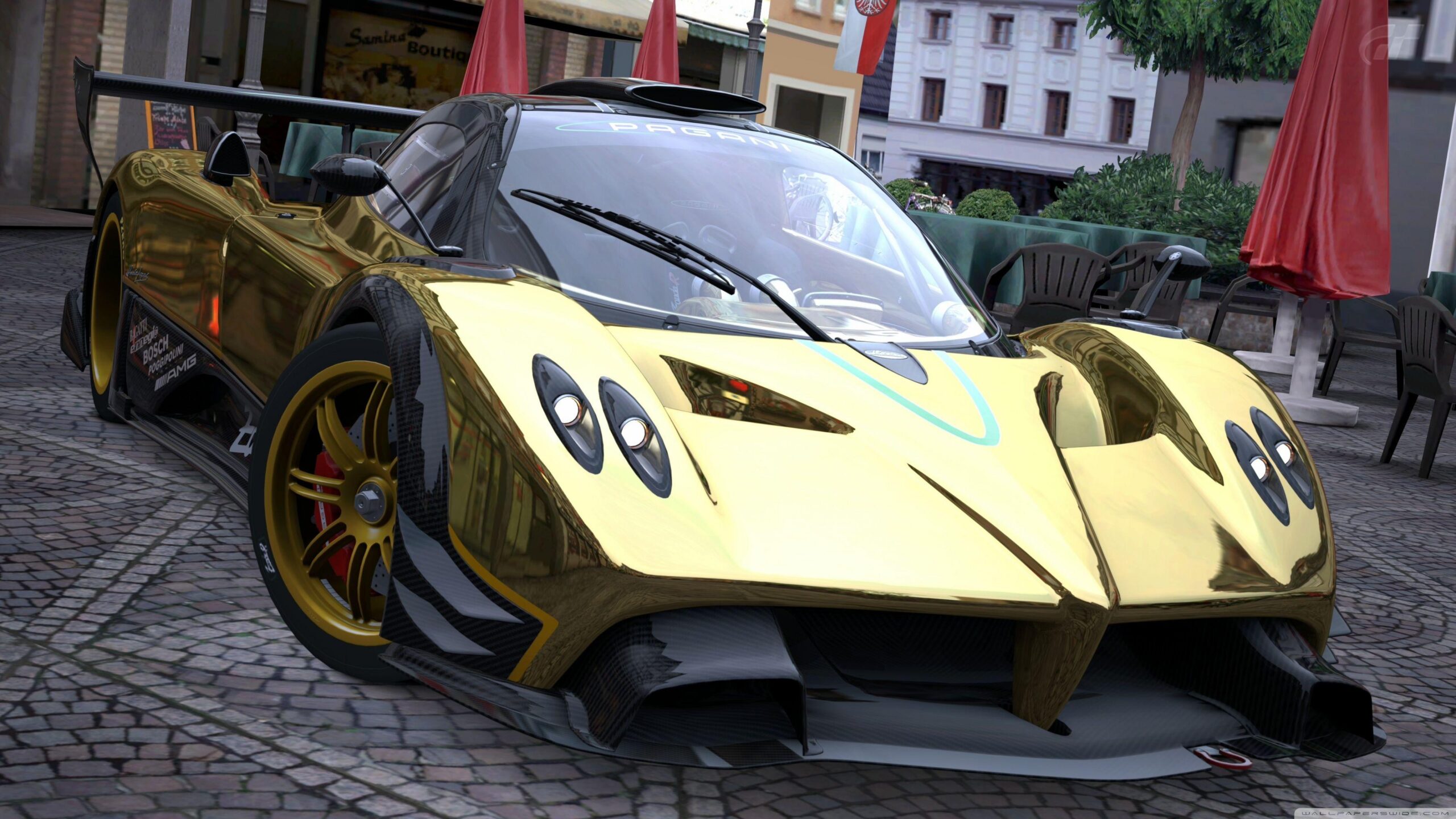 Pagani Zonda R Gold HD desktop wallpapers : High Definition : Mobile