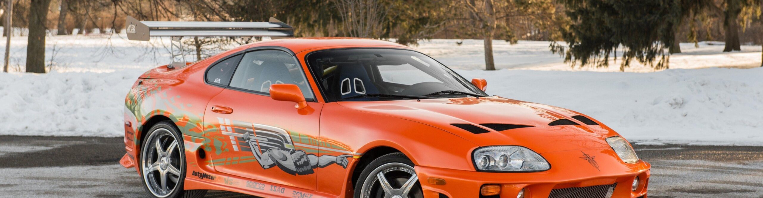 Download Toyota Supra, Orange, Racing, Cars, The Fast And