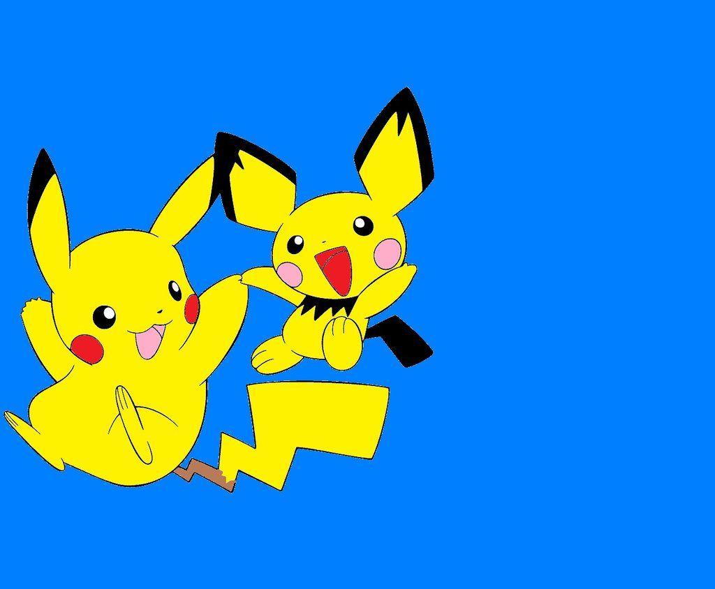 Pikachu and Pichu wallpapers by SonicMauriceHedgehog