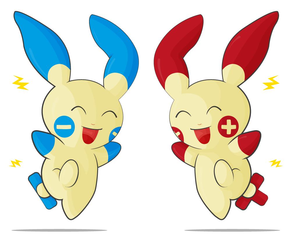 Plusle . Minun