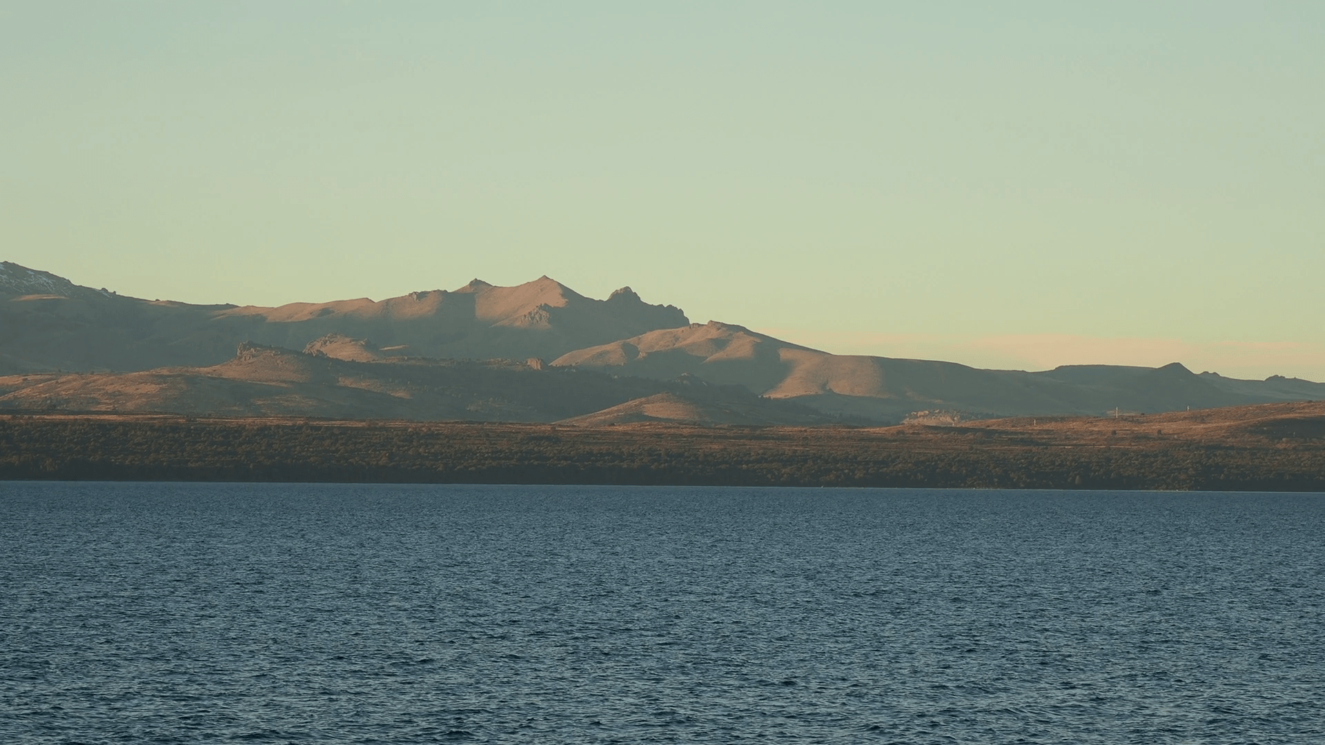 Nahuel Huapi Lake at sunset, San Carlos de Bariloche, Nahuel Huapi