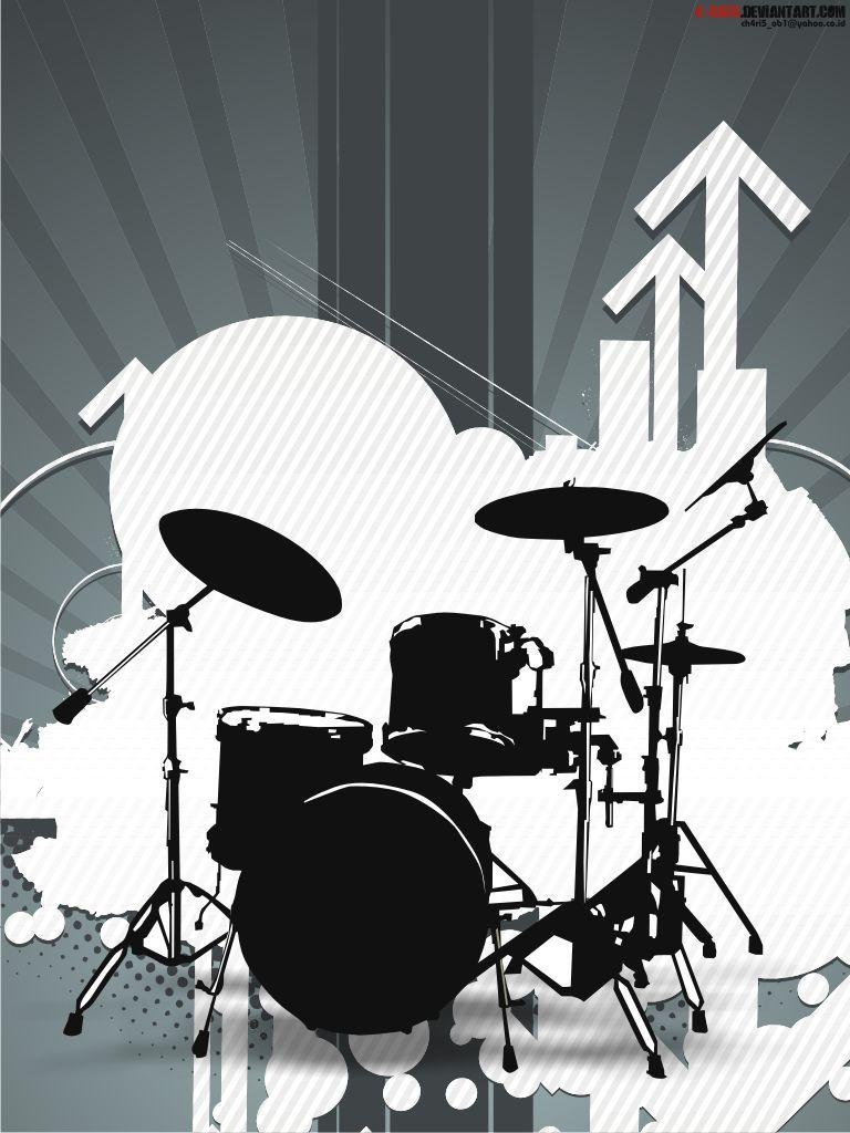 Blue Drum Set Wallpapers