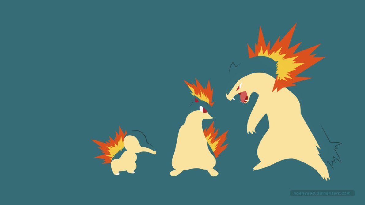 Cyndaquil Quilava Typhlosion by KiraLaManzana