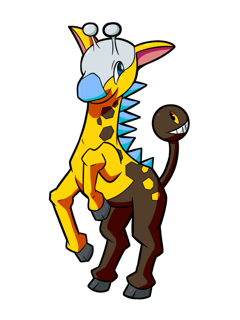 Psyched Up Collab: Shiny Girafarig by osarumon