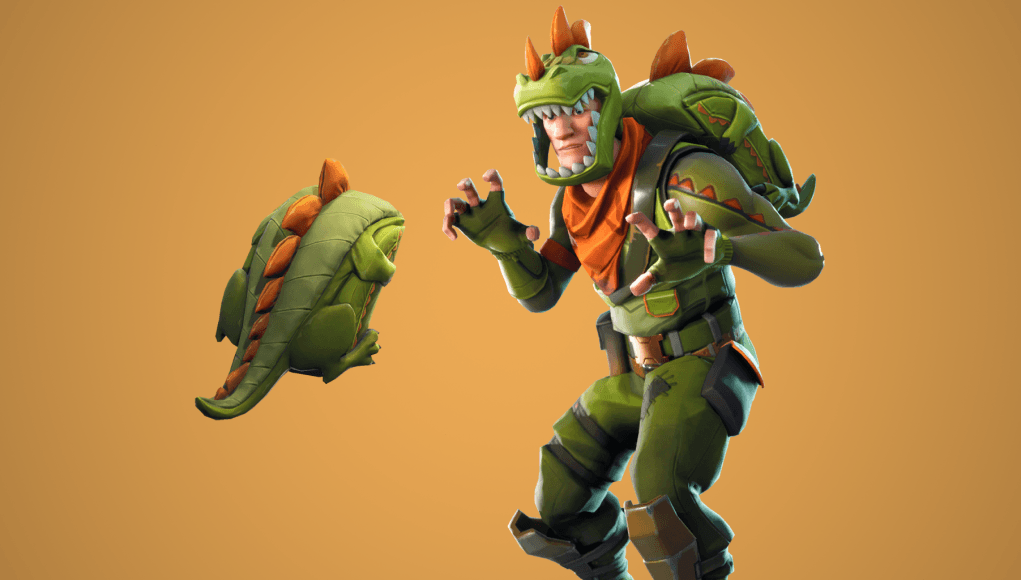 Rex Outfit and Scaly Back Bling Image via FortniteIntel