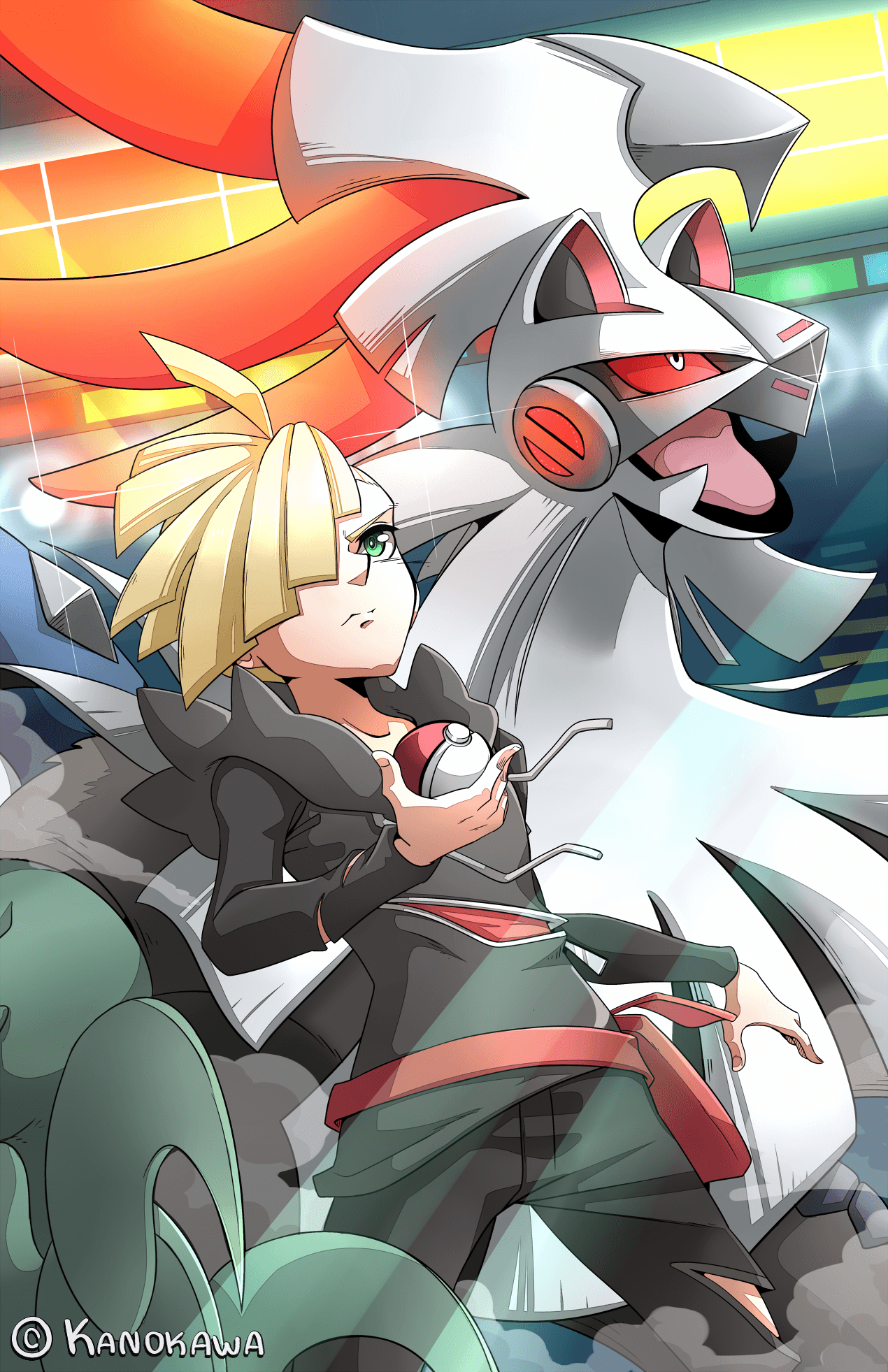 Riku114 imej Gladion and Silvally