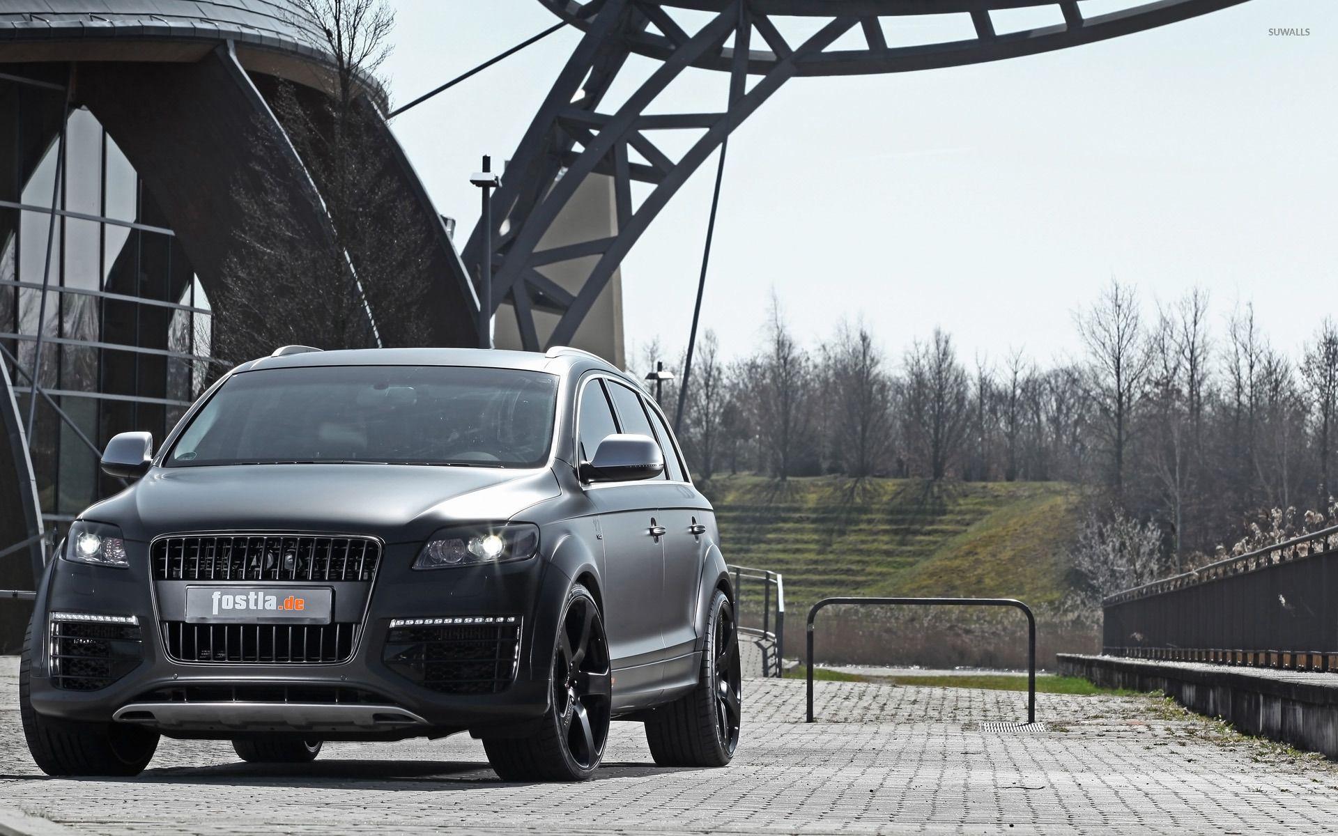 2012 Silver Fostla Audi Q7 front view wallpapers