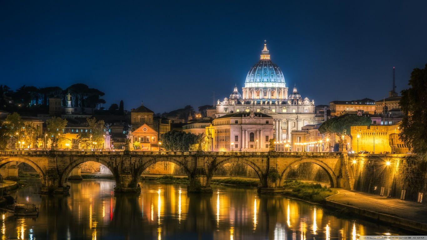 Vatican City at Night ❤ HD Desktop Wallpapers for 4K Ultra HD TV