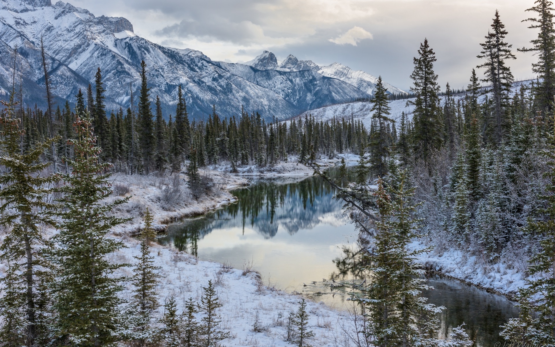 Wallpapers Canadian Rockies, Jasper National Park, Alberta, Canada