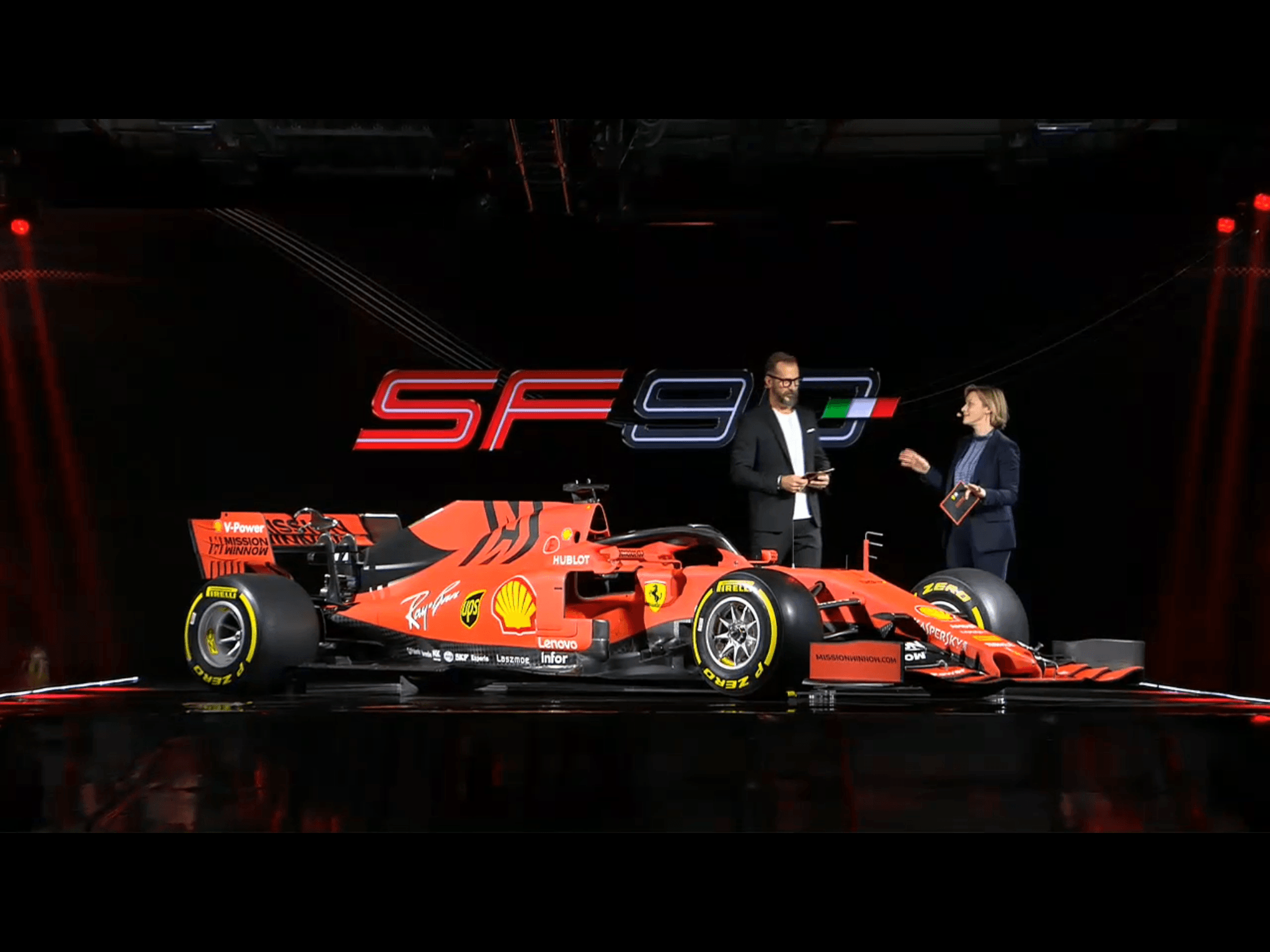 2019 Ferrari SF90 F1 car launch pictures