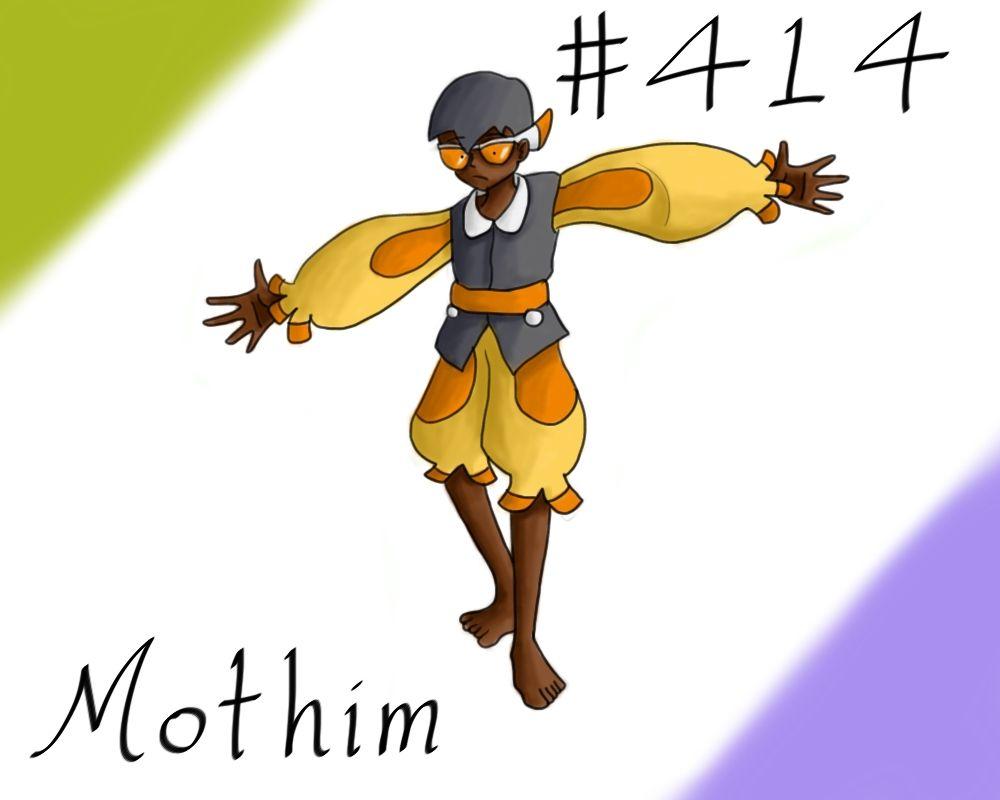 Pokemon Gijinka Project 414 Mothim by JinchuurikiHunter