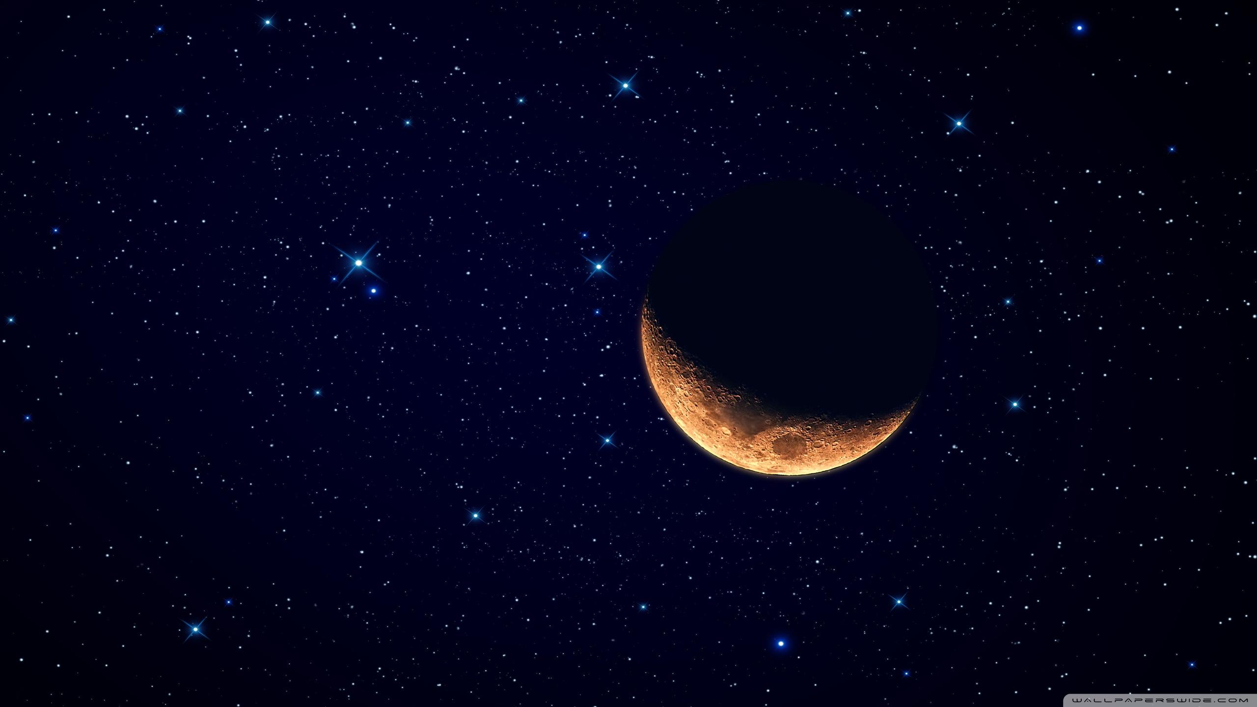 Moon Waning Crescent ❤ 4K HD Desktop Wallpapers for 4K Ultra HD TV