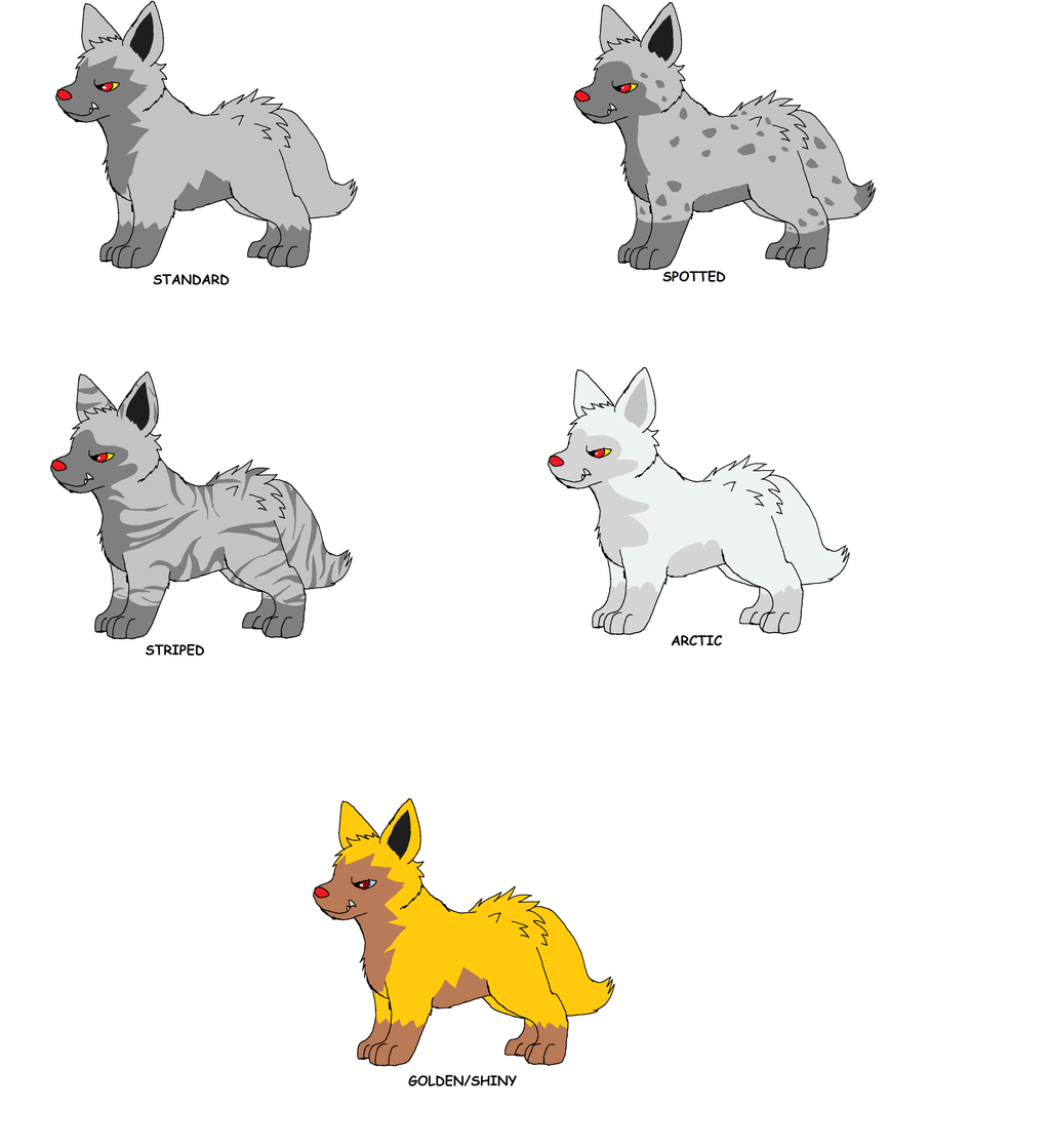 Poochyena Variations by XfangheartX