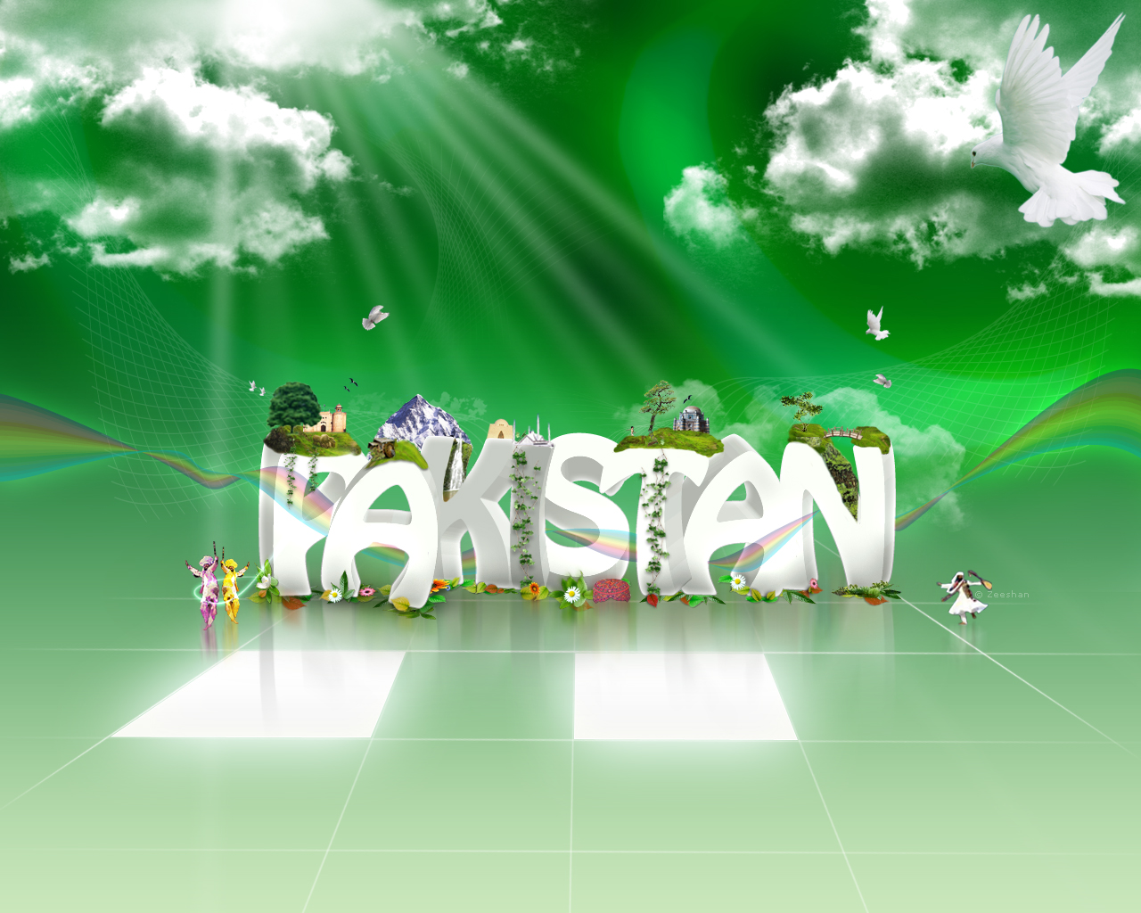 Duvar Kagitlarin HD Facebook Kapak Resimi: Pakistani Flag Wallpapers