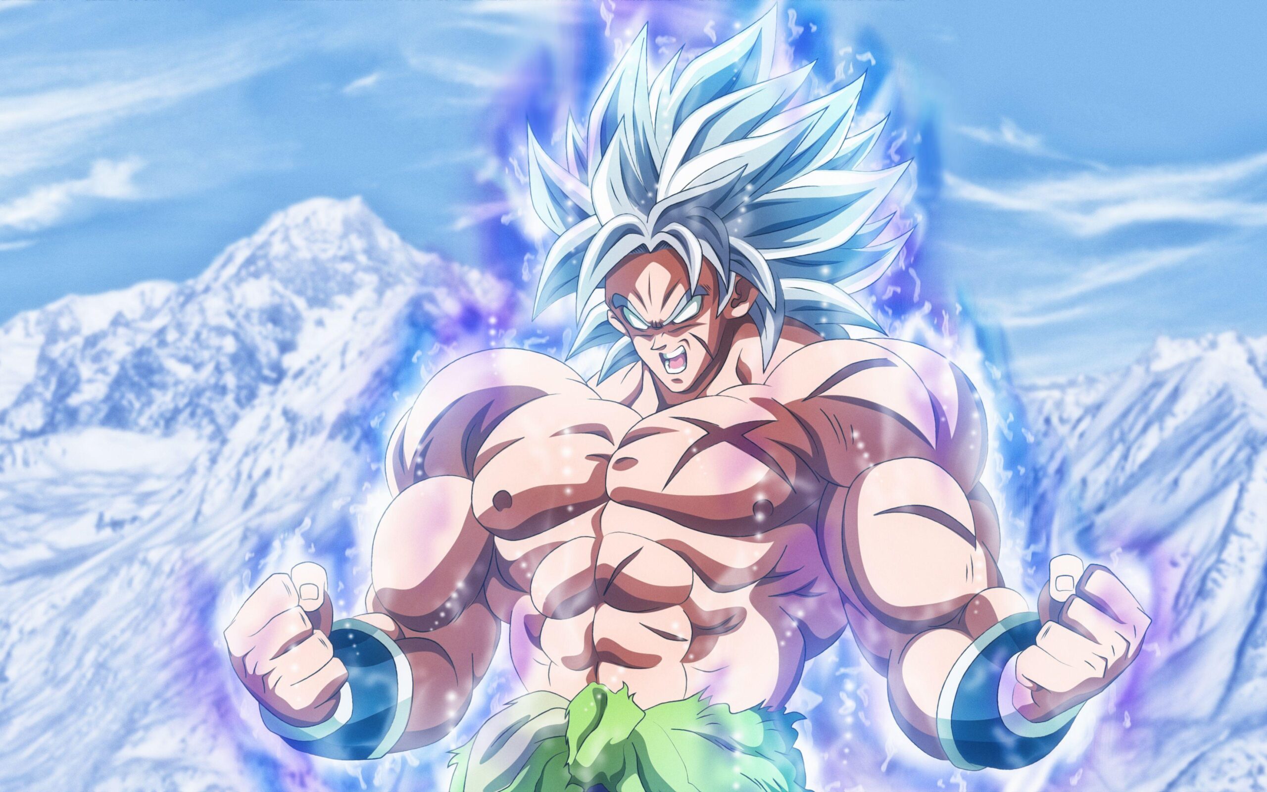 Download wallpapers Broly, 4k, mountains, Dragon Ball, DBS, Dragon