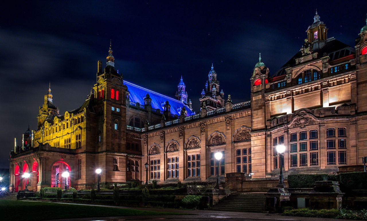 Wallpapers Scotland Kelvingrove Art Gallery Museum Glasgow Night